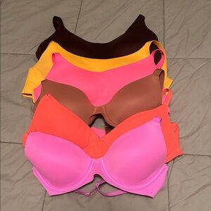 Aerie Multicolor Bras - Pink, Orange, Brown